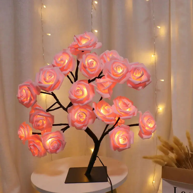 Enchanting LED Rose Tree Lamp