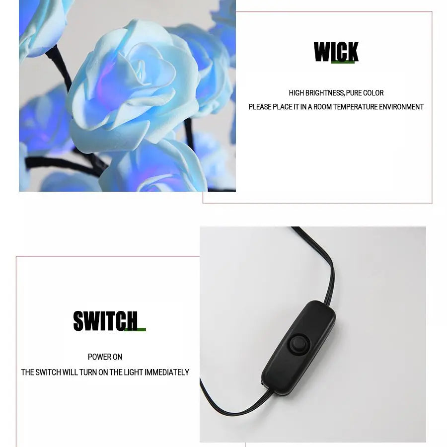 Enchanting LED Rose Tree Lamp