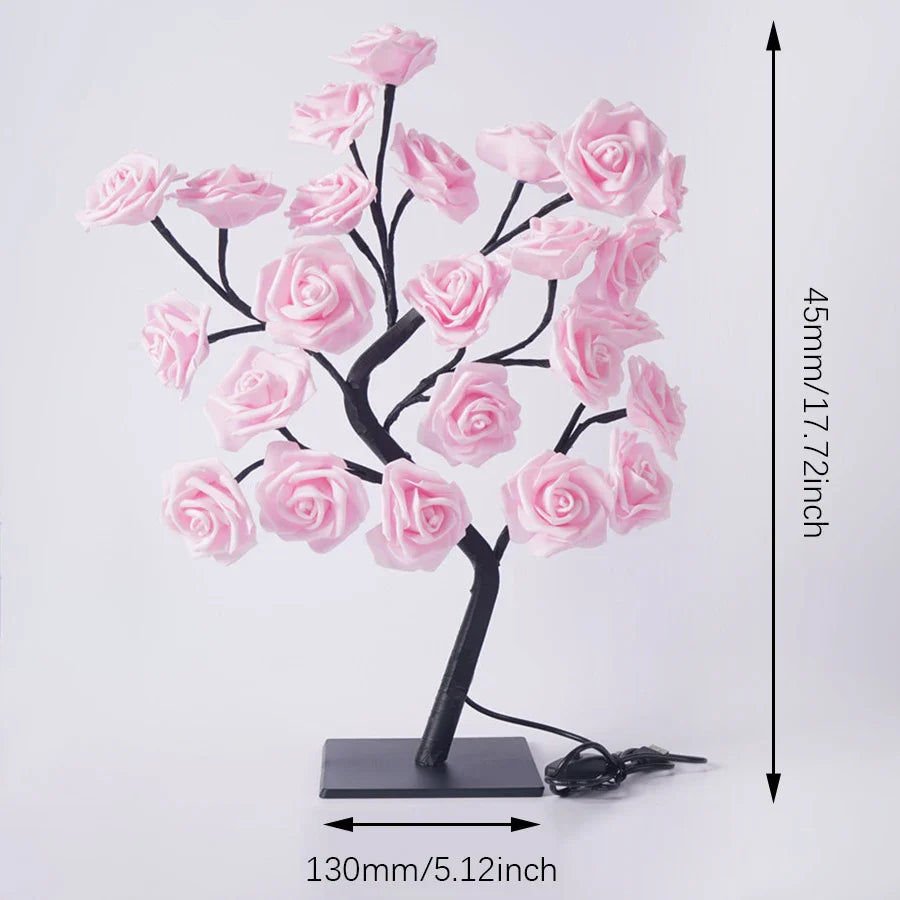 Enchanting LED Rose Tree Lamp